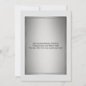 トランペット氏とトランペット氏はシルバー白黒を育てる 招待状 (裏面)