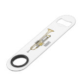 トランペット漫画イラストレーション スピード栓抜き (正面アングル)