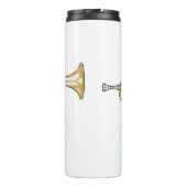 トランペット漫画イラストレーション タンブラー (裏面)