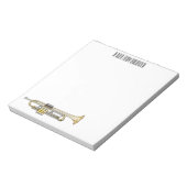 トランペット漫画イラストレーション ノートパッド (回転)