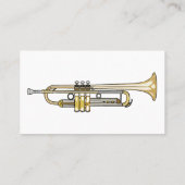 トランペット漫画イラストレーション 名刺 (裏面)