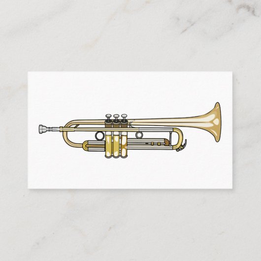 トランペット漫画イラストレーション 名刺 (裏面)