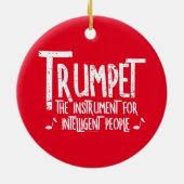 トランペット知性があるラフ文字 セラミックオーナメント (裏面)