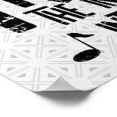 トランペット知性があるラフ文字 ポスター (角)