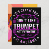 トランペット素晴らしプレイヤー 招待状 (正面/裏面)