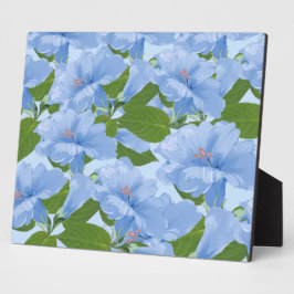 トランペット花卓上プレートとイーゼル フォトプラーク