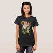 トランペット花手庭師芸術的 Tシャツ (正面フル)