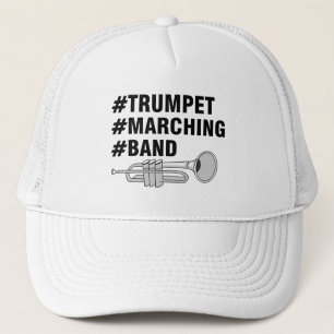 トランペット行進バンドのハッシュタグ キャップ