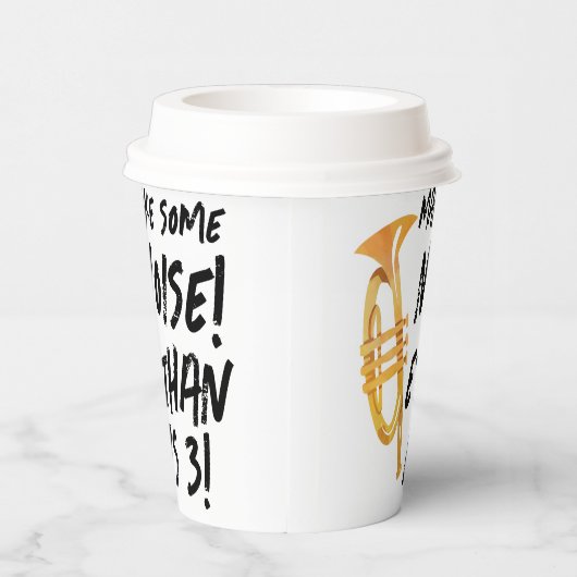 トランペット誕生日パーティー紙カップ – 音楽誕生日 紙コップ (右)