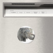 トランペット象の丸ボタン マグネット (インサイチュ (食洗機))