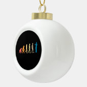 トランペット進化 セラミックボールオーナメント (右)