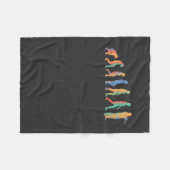 トランペット進化 フリースブランケット (正面(横))