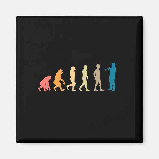 トランペット進化 マグネット (正面)