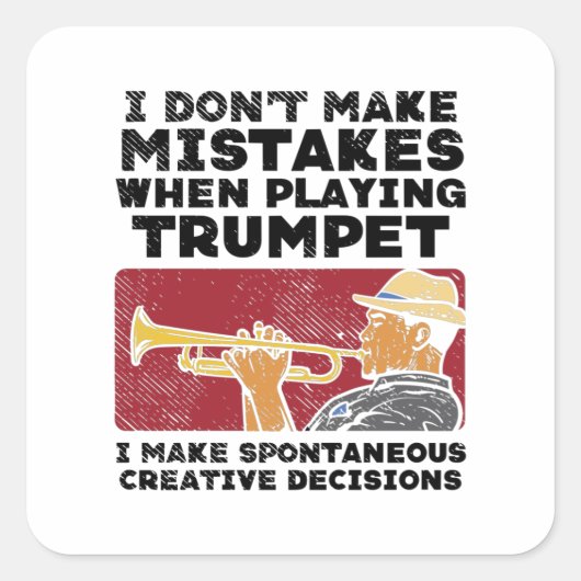 トランペット遊ズ・トランペット スクエアシール (正面)