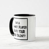 トランペット選手のすごい才能。2トーンコーヒーマグ マグカップ (正面左)