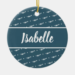 トランペット選手ギフトカスタムパーソナライズされたミュージシャン セラミックオーナメント