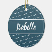 トランペット選手ギフトカスタムパーソナライズされたミュージシャン セラミックオーナメント (左)