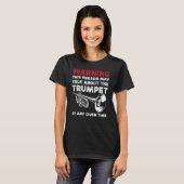トランペット選手警告のヴィンテージこの人はTal Tシャツ (正面フル)