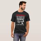 トランペット選手警告のヴィンテージこの人はTal Tシャツ (正面フル)