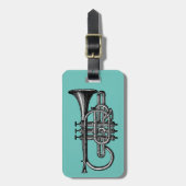 トランペット選手 ラゲッジタグ (正面縦)