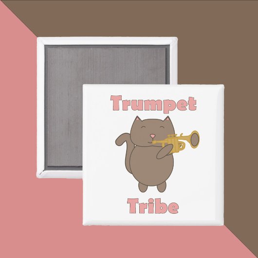 トランペット部族 猫 ピンク マグネット