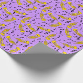 トランペット音楽ノートパターン ラッピングペーパー (角)