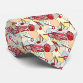 トランペット音楽ノートフラグメント ネクタイ (ロール)