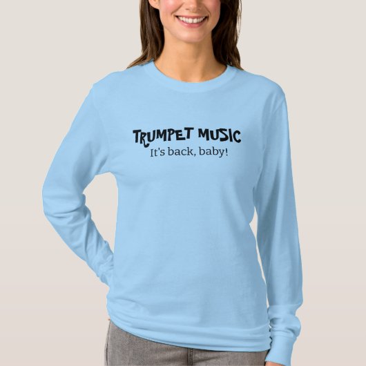 トランペット音楽ファンドムシャツ Tシャツ (正面)