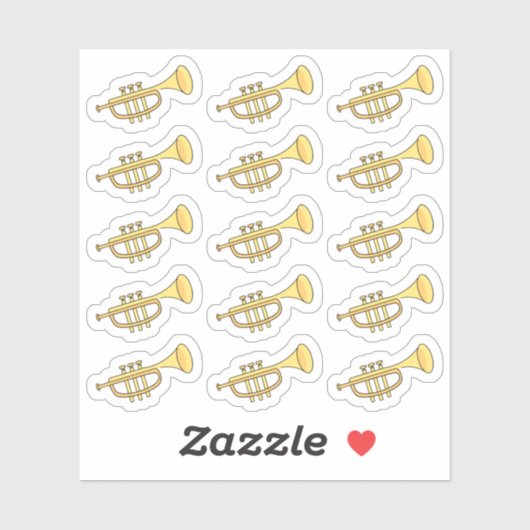 トランペット音楽レッスン先生武城プランナー シール (シート)