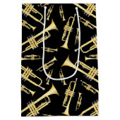 トランペット音楽先生 ミディアムペーパーバッグ (裏面)