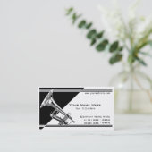 トランペット音楽 名刺 (スタンド正面)