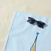 トランペット飾り線 ビーチタオル (インサイチュ)