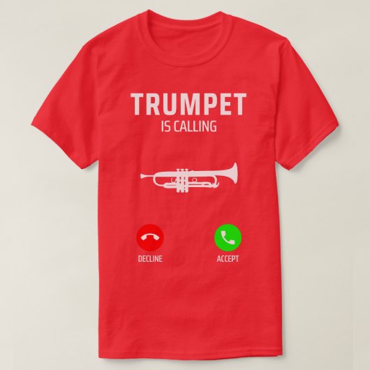 トランペット1 Tシャツ (デザイン正面)