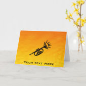 トランペット カード (黄色い花)