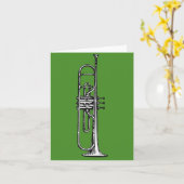 トランペット カード (黄色い花)