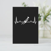 トランペット・ジャズ・ミュージック・ハートビーおもしろいトギフト サンキューカード (スタンド正面)