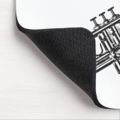 トランペット"スケッチ" マウスパッド (コーナー)