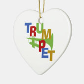 トランペット セラミックオーナメント (左)