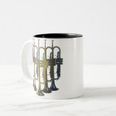 トランペット ツートーンマグカップ (正面左)