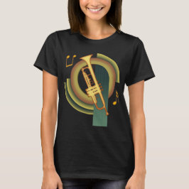 トランペット デコ Tシャツ