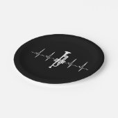 トランペット – トランペットのハートビートギフト ペーパープレート (アングル)