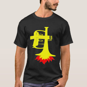トランペット – トランペットロケット行進バンドのコンサート禁止 Tシャツ