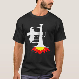 トランペット – トランペットロケット行進バンドのコンサート禁止 Tシャツ