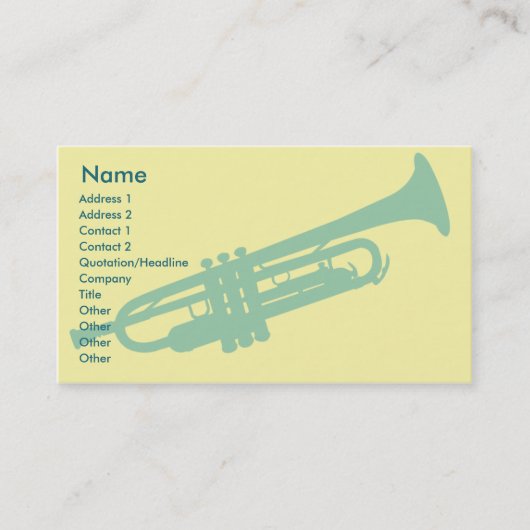 トランペット-ビジネス 名刺 (正面)