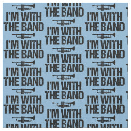 トランペット·プレーヤーのユーモア ファブリック