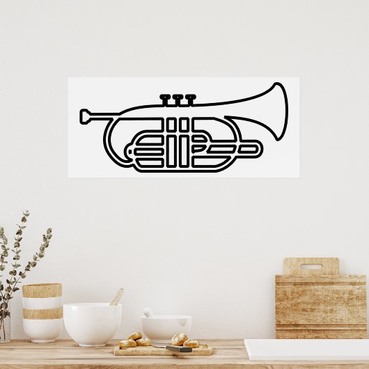 トランペット ポスター (キッチン)