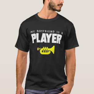 トランペット – マーチングスクールバンドガールフレンドBoyfrien Tシャツ