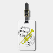 トランペット ラゲッジタグ (正面縦)