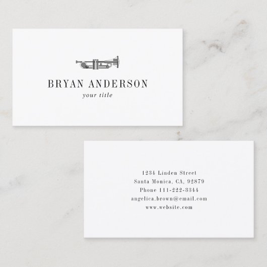 トランペット 名刺 (正面/裏面)