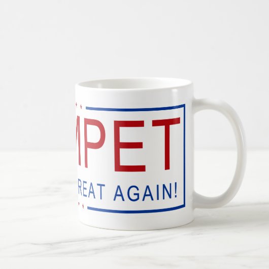 トランペット-音楽を素晴らしく再度させて下さい! コーヒーマグカップ (右)